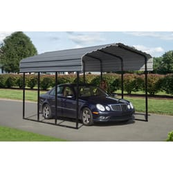 Arrow 12 ft. x 24 ft. Metal Horizontal Peak Carport without Floor Kit