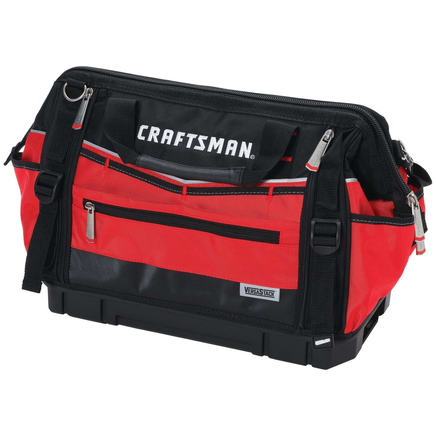 Craftsman Versastack 8.5 in. W X 13.5 in. H Polyester Tool Bag 31 pocket Black/Red 1 pc Ace