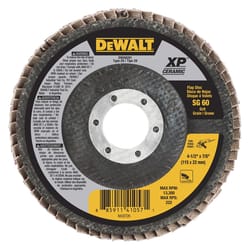 DeWalt 4-1/2 in. D X 7/8 in. Ceramic Flap Disc 60 Grit 1 pc