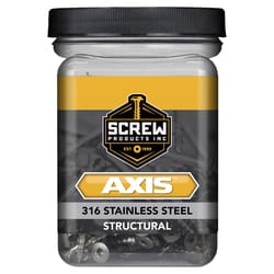 Screw Products AXIS No. 10 X 3-1/2 in. L Star Stainless Steel Coarse Wood Screws 51 pk