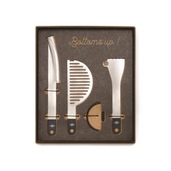 Gentlemen's Hardware Black/Silver Stainless Steel Cocktail Bar Tool Set