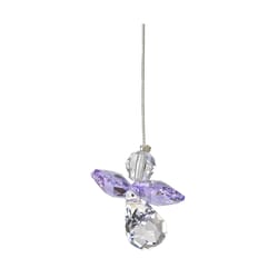 Woodstock Chimes Crystal Guardian Angel Light Amethyst Wind Chime