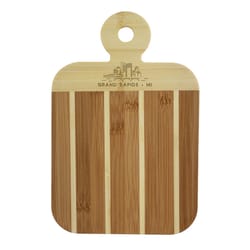 Totally Bamboo 9 in. L X 6 in. W X 0.5 in. Bamboo Serving & Cutting Board