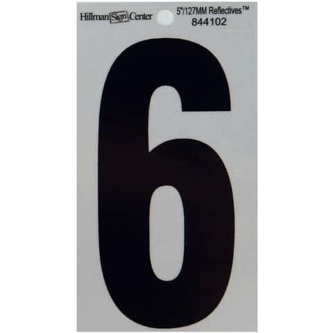 Hillman 2-in Black Number Pack in the House Letters & Numbers department at