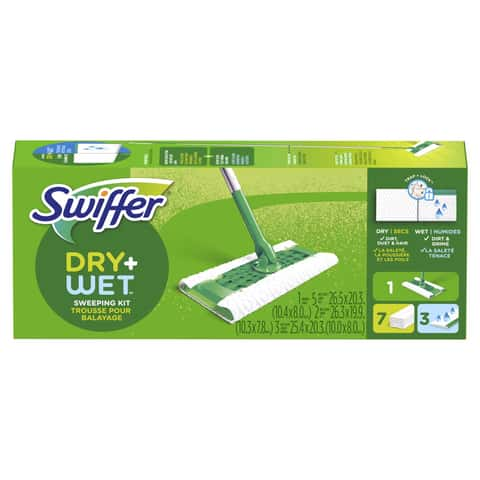  Swiffer Sweeper Dry + Wet XL Sweeping Kit, 1 Sweeper