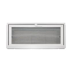 Duo-Corp Competitor White Glass/Vinyl Window 31.75 in. L X 14 in. H 1 pk