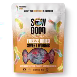 Sow Good Freeze Dried Sweet Worms Candy Bites 1.5 oz