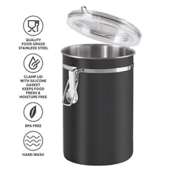 OGGI 62 oz Black Clamp Canister 1 pk