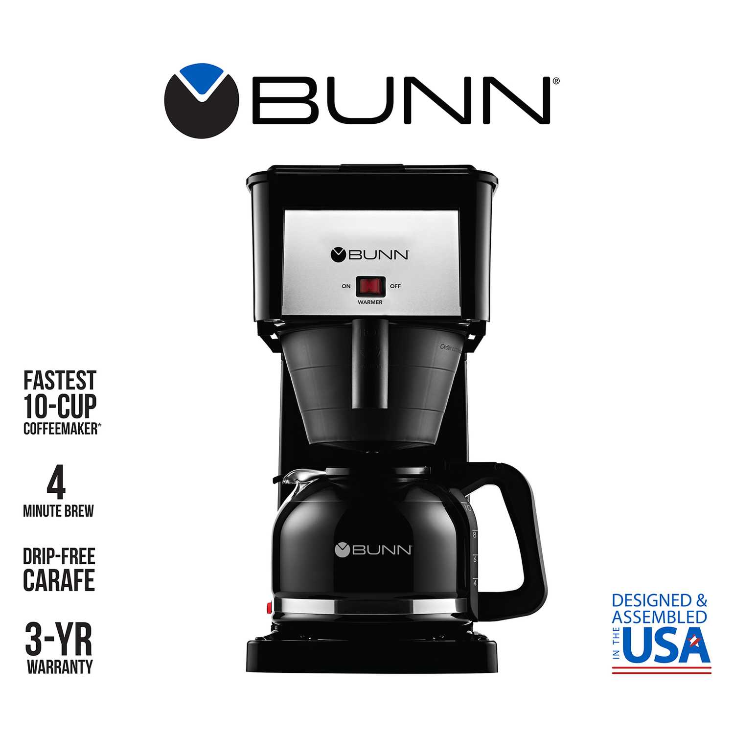 BUNN Speed Brew Classic 10 cups Black Coffee Maker Ace