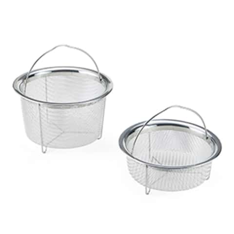 Instant Pot Silver Stainless Steel Mesh Steamer Basket Set - Ace