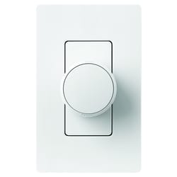 Lutron Aurora White Paddle Smart-Enabled Dimmer 1 pk