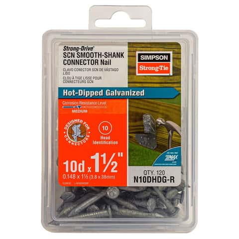 Simpson Strong-Tie 1-1/2 in. Connector Hot Dipped Galvanized Steel Nail Round Head