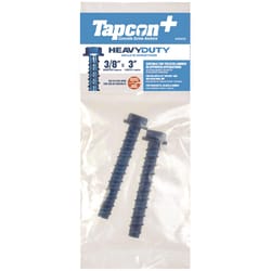Tapcon 3/8 in. X 3 in. L Hex Drive Hex Washer Head Concrete Screws 2 pk