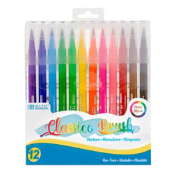 Bazic Products Assorted Brush Markers 12 pk