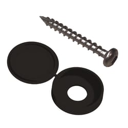 Barrette Outdoor Living No. 8 X 1-1/2 in. L Square Black Screen Panel Fastener Kit 12 pk