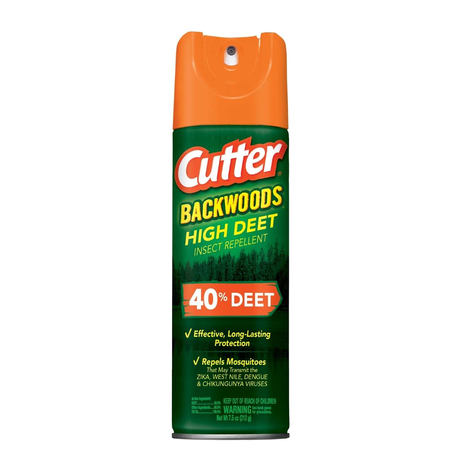 Cutter Backwoods High Deet Insect Repellent Liquid For Mosquitoes 7.5