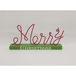 Celebrations Multicolored Merry Christmas Table Decor