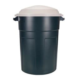 Rubbermaid Roughneck 32 gal Green Plastic Garbage Can Lid Included