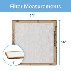 Filtrete 14 in. W X 14 in. H X 1 in. D Synthetic 2 MERV Flat Panel Filter 2 pk