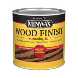 Minwax Wood Finish Semi-Transparent Red Mahogany Oil-Based Penetrating Wood Stain 1/2 pt