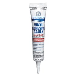 Phenoseal White Vinyl All Purpose Adhesive Caulk 5.5 oz