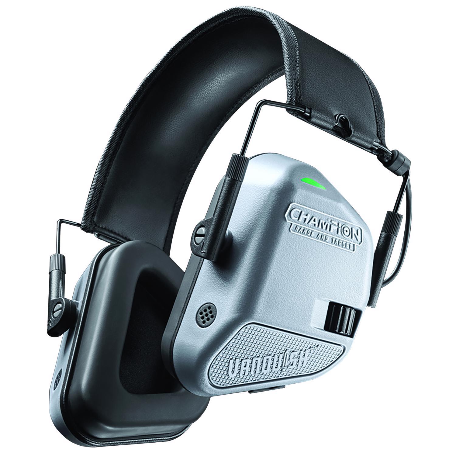 Champion Black/Gray Plastic Electronic Muff Hearing Protection 4 in. Uae Electronic uaeelectronic.com