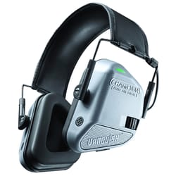 Champion Black/Gray Plastic Electronic Muff Hearing Protection 4 in.