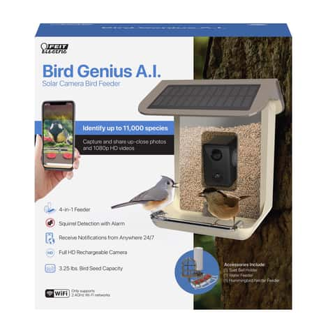 Feit Bird Genius Smart Feeder Wild Bird 2.5 L Plastic Bird Feeder 1 ports -  Ace Hardware