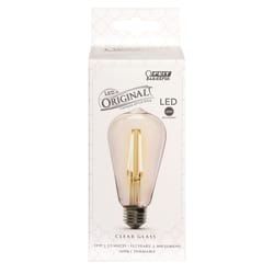 Feit ST19 E26 (Medium) LED Bulb Soft White 60 Watt Equivalence 1 pk