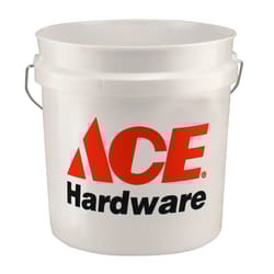 Ace  White  2 gal. Plastic  Bucket 