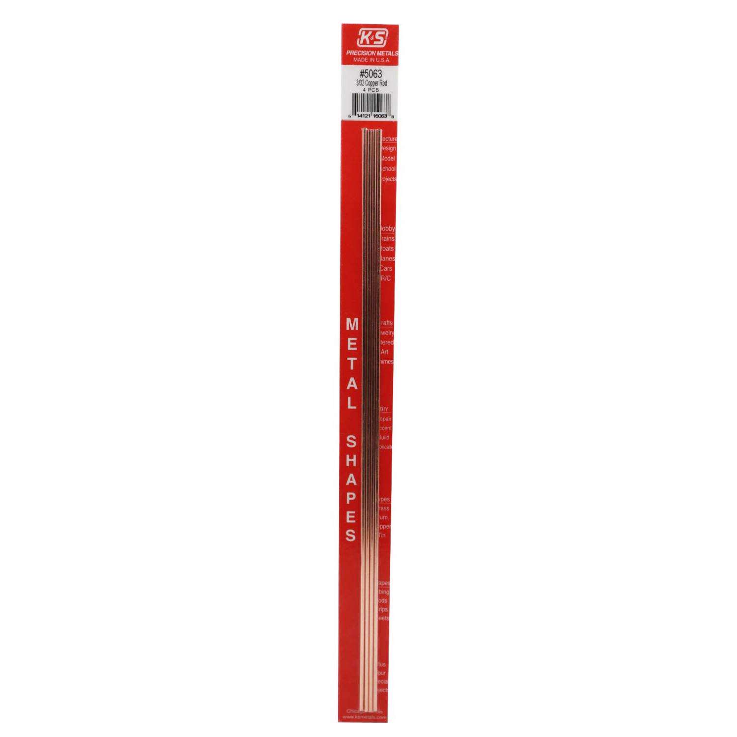 K&S 3/32 in. D X 1 ft. L Utility Copper Tube - Ace Hardware