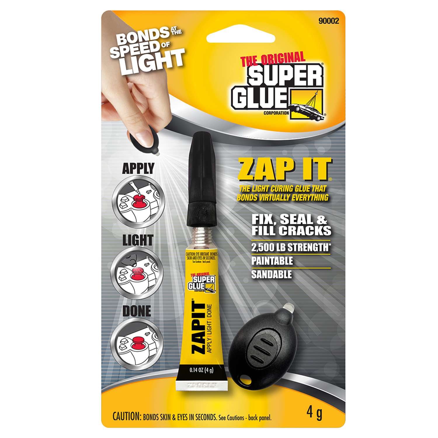 The Original Super Glue Corporation Zap It High Strength Light Cure Super Glue 0.14 oz. Ace