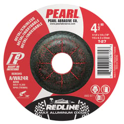 Pearl Abrasive Redline 4-1/2 in. D X 7/8 Grinding Wheel