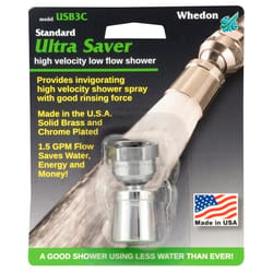 Whedon Chrome Brass 1 settings Showerhead 1.5 gpm