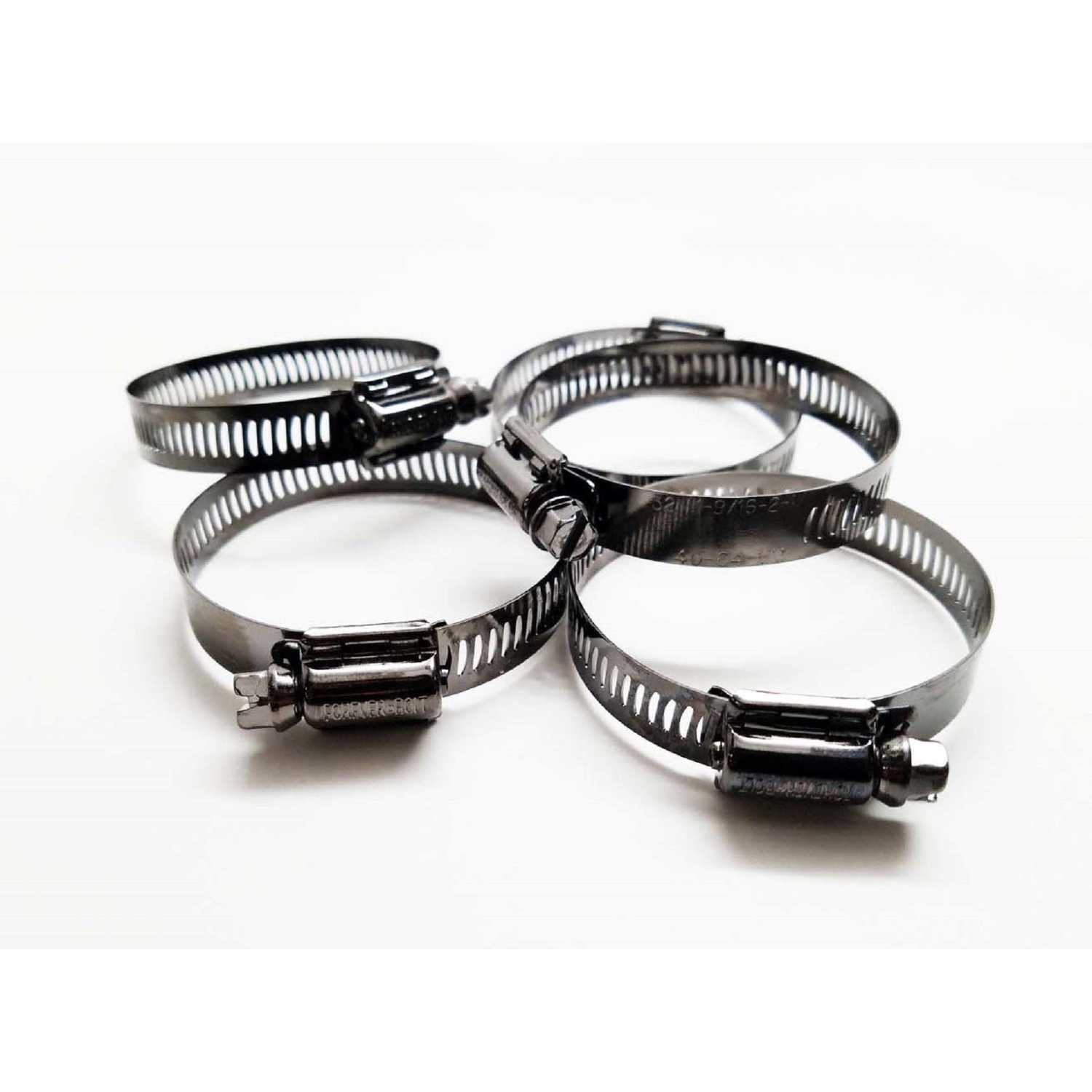 FOREVERBOLT 13/16 in. to 13/4 in. SAE 20 Black Hose Clamp Stainless