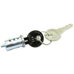 Barton Kramer Chrome Zinc Indoor and Outdoor Key Lock Cylinder