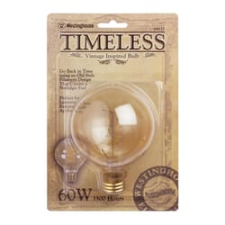 Westinghouse 60 W G25 Decorative Incandescent Bulb E26 (Medium) White 1 pk