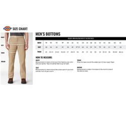 Dickies Men's Twill Carpenter Pants Stonewashed Brown 42x30 7 pocket 1 pk