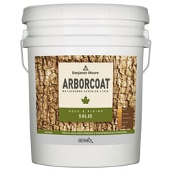 Benjamin Moore Arborcoat Solid Tintable Matte Base 2 Acrylic Latex Deck and Siding Stain 5 gal
