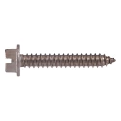 Hillman No. 12 X 2 in. L Slotted Hex Head Sheet Metal Screws 100 pk