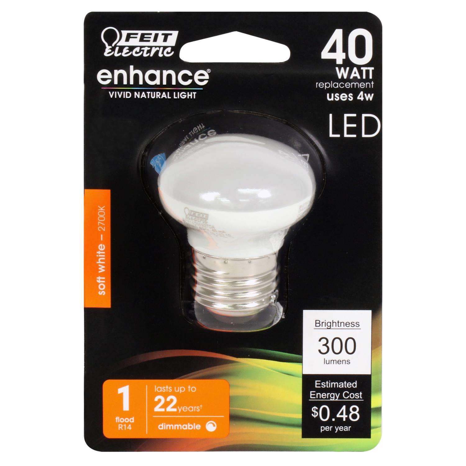 Feit Electric Enhance R14 E26 (Medium) LED Bulb Soft White 40 Watt