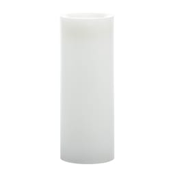 Sterno Home White Vanilla Scent Smooth Pillar Candle