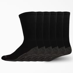 Dickies Dri-Tech Men's 6-12 Crew Socks Black