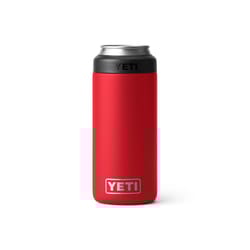 YETI Rambler 12 oz Rescue Red BPA Free Colster Slim Can Insulator