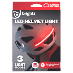 Brightz Plastic LED Helmet Light Red