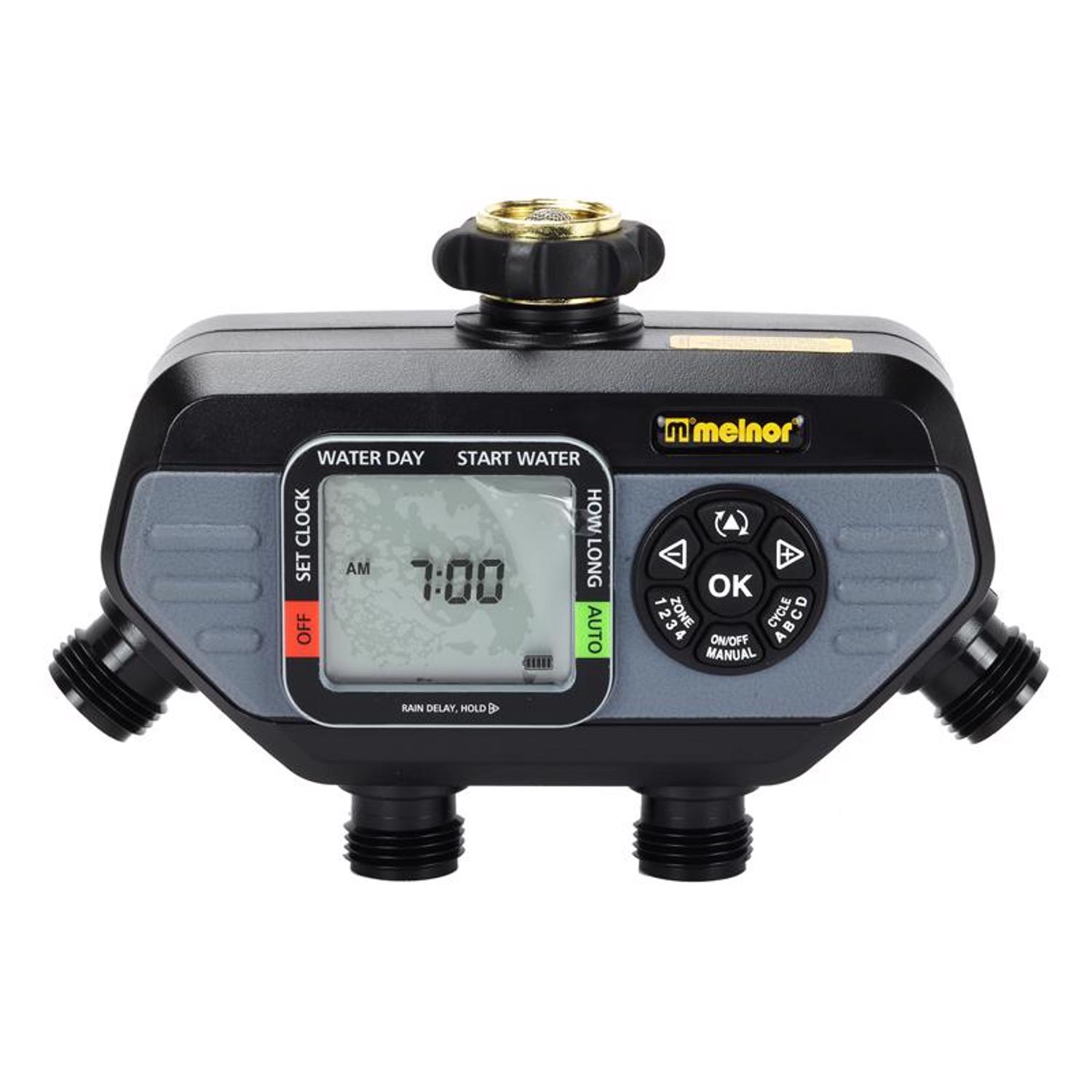 Photos - Other for Irrigation Melnor HydroLogic Programmable 4 Zone Digital Water Timer 73280