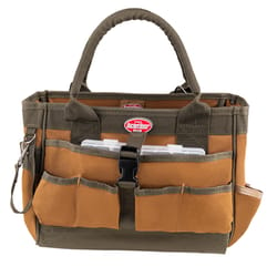 Bucket Boss Gatemouth Polyester Tool Bag 16 pocket Brown 1 pc