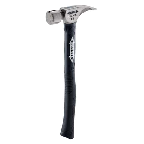 Boss Hammers 14oz Titanium Fiberglass Handle Hammer Milled Face