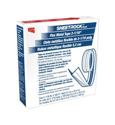 USG Sheetrock 100 ft. L X 2-1/16 in. W Reinforced Metal White Self Adhesive Flex Tape