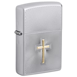 Zippo Gold/Silver Cross Lighter 2 oz 1 pk